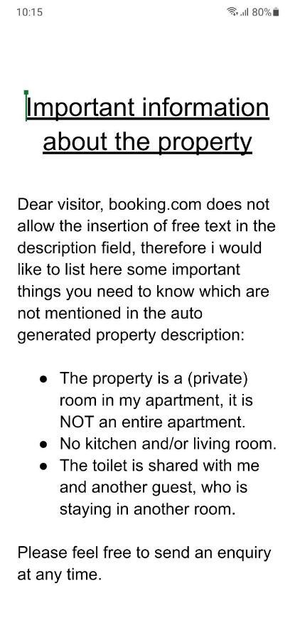 Nicole, Not For Parties, Not A Hotel, Room With Shared Bathroom, No Kitchen Amsterdam Dış mekan fotoğraf